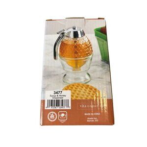 Vita Syrup and Honey Dispenser Includes Dispenser and Base